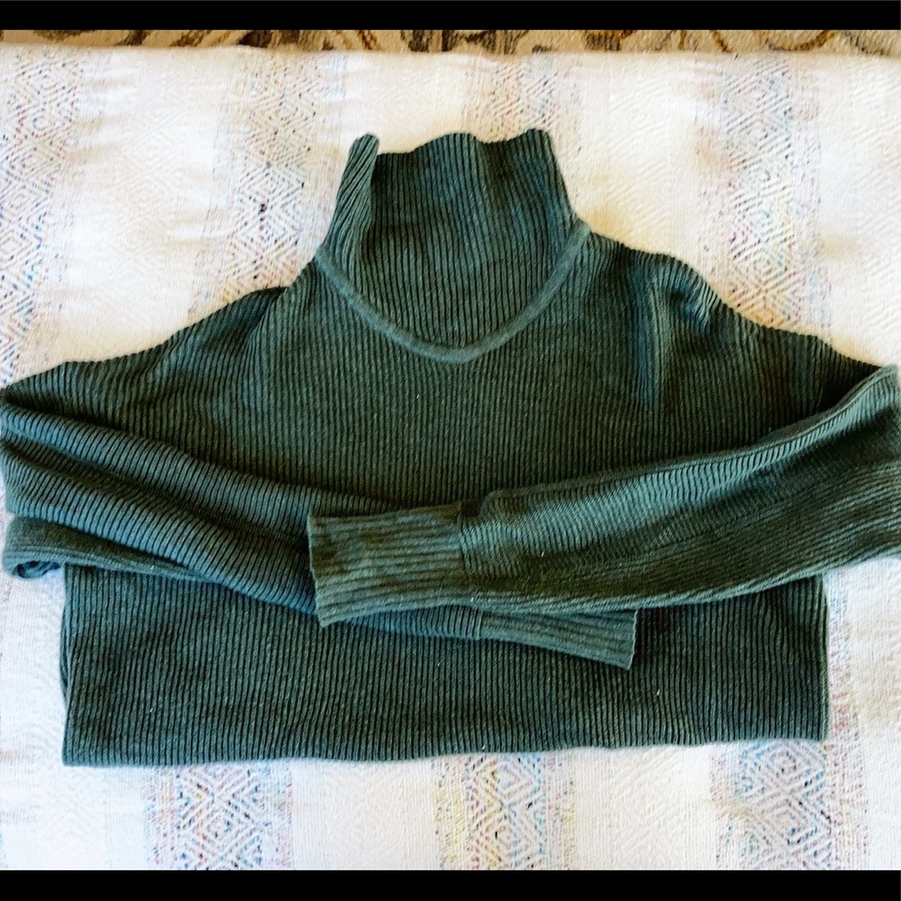 Lululemon cozy oversized sweater forest green 4